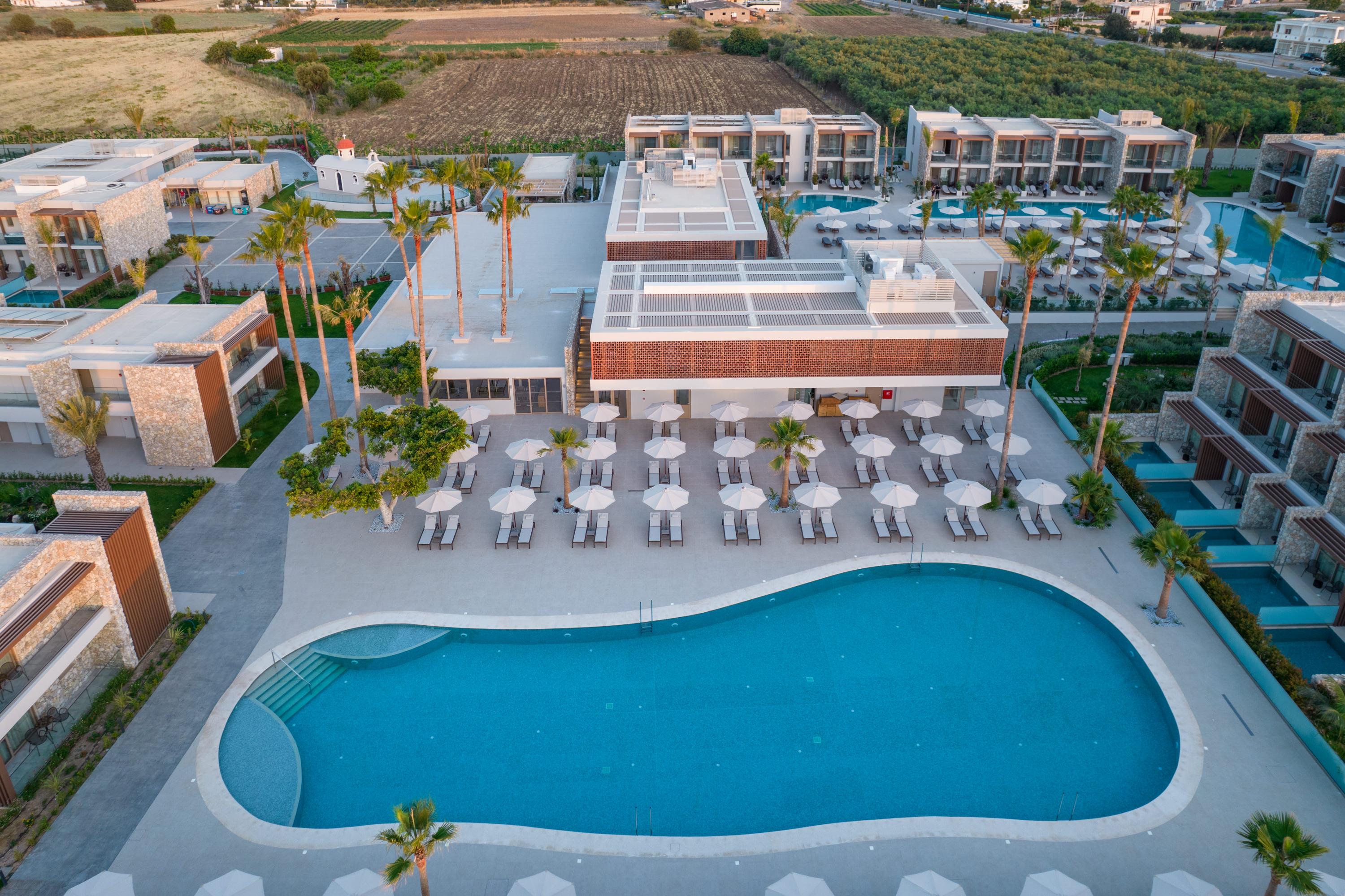 Utopia Blu Hotel Тигаки Экстерьер фото