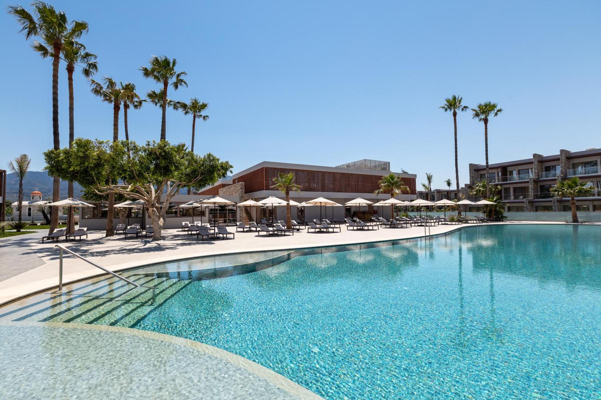 Utopia Blu Hotel Тигаки Экстерьер фото